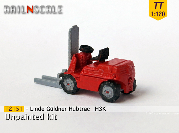 Linde Güldner Hubtrac H3K (TT 1:120) in Tan Fine Detail Plastic