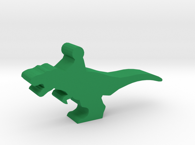 Game Piece, T-Rex Dino Rider in Green Processed Versatile Plastic