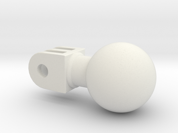 action camera ball joint in White Natural Versatile Plastic