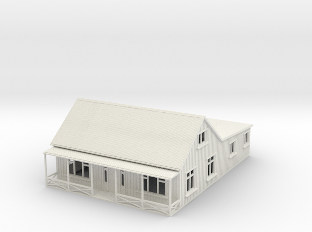 1:120 Cottage With veranda in White Natural Versatile Plastic