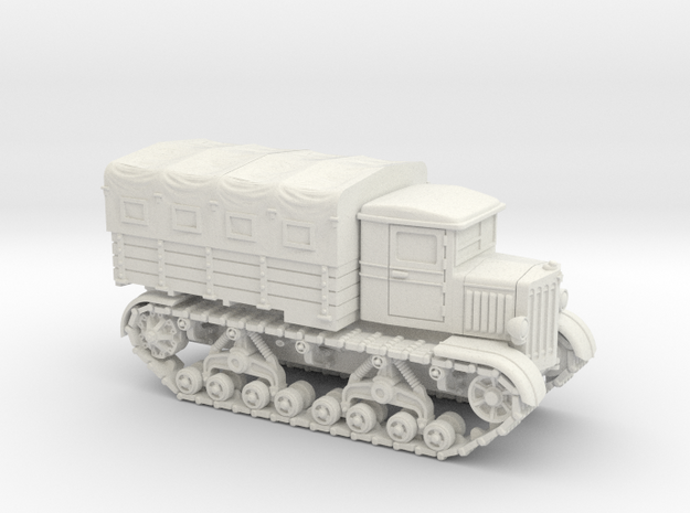 Voroshilovetz Tractor (15mm, with Canopy) in White Natural Versatile Plastic