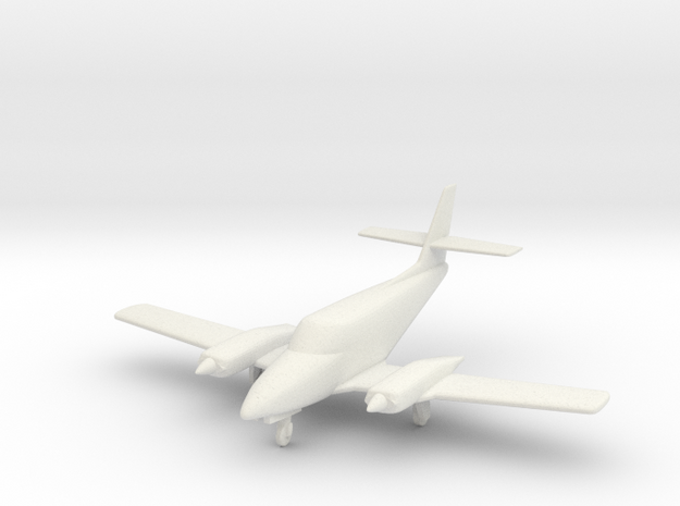 Cessna T303 Crusader aircraft in 1/96 scale in White Natural Versatile Plastic