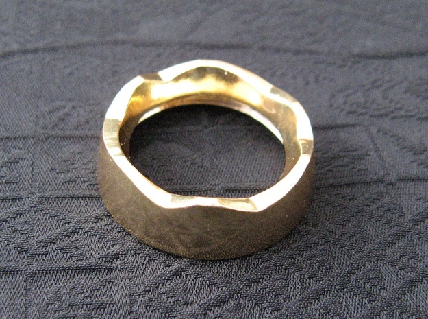 Ag Torch: Brass Bezel Ring (3 of 4) in 14k Gold Plated Brass