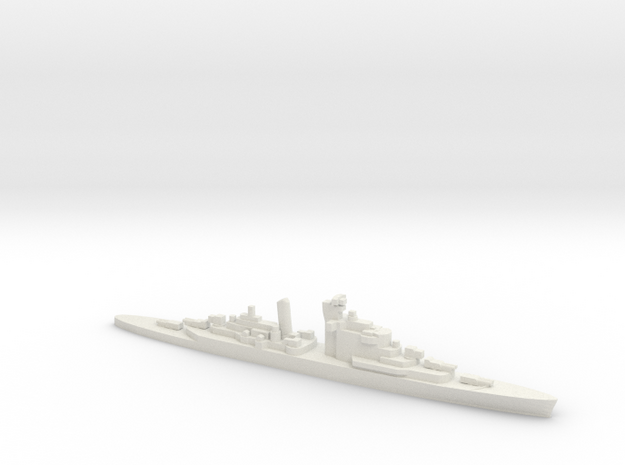 HNLMS De Ruyter (1953), 1/3000 in White Natural Versatile Plastic