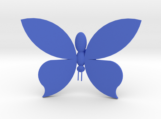 Burtterfly On Your Wall - Big in Blue Processed Versatile Plastic