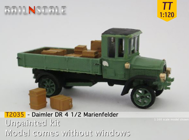 Daimler DR4 1/2 Marienfelder - open (TT 1:120) in Tan Fine Detail Plastic