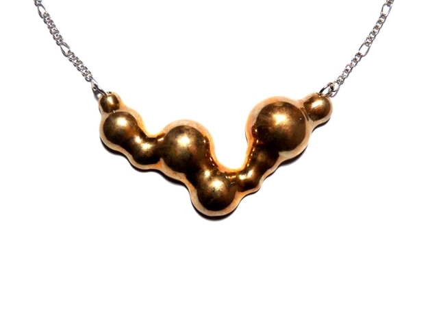 FabSpheres Necklace in Polished Bronze