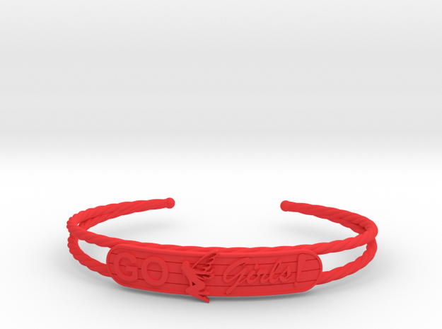 Go Girls Bracelet in Red Processed Versatile Plastic