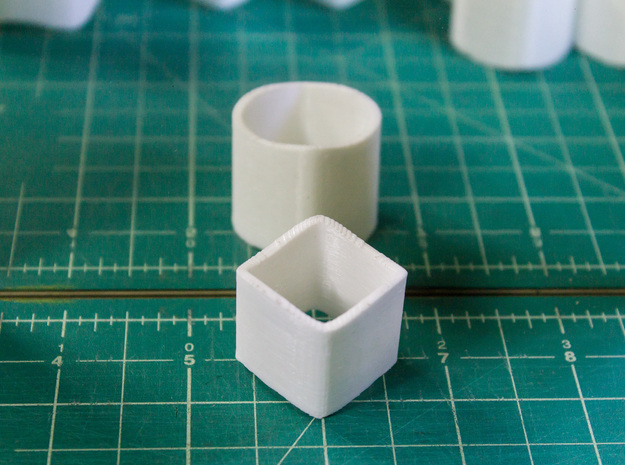 Ambiguous Cylinder Illusion in White Natural Versatile Plastic