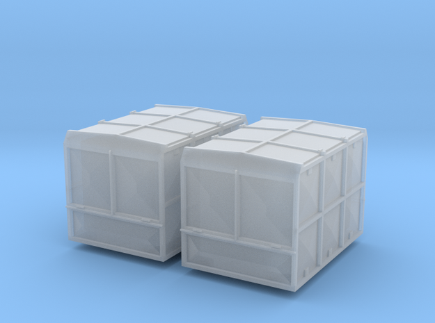 2x Haus zu Haus Container 1:120 in Tan Fine Detail Plastic