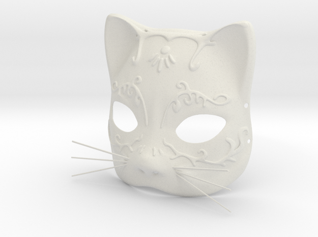 Splicer Mask Cat (Womens Size) in White Natural Versatile Plastic