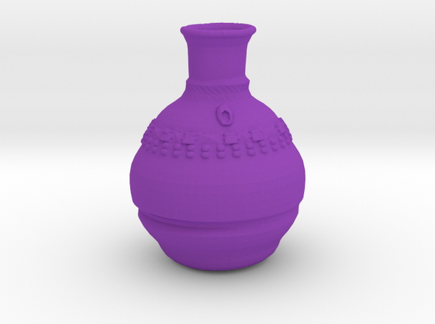 Smallish Vase v.2 in Purple Processed Versatile Plastic