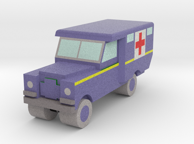 1/285 Land Rover S2 Ambulance x1 - RAF, Blue in Full Color Sandstone