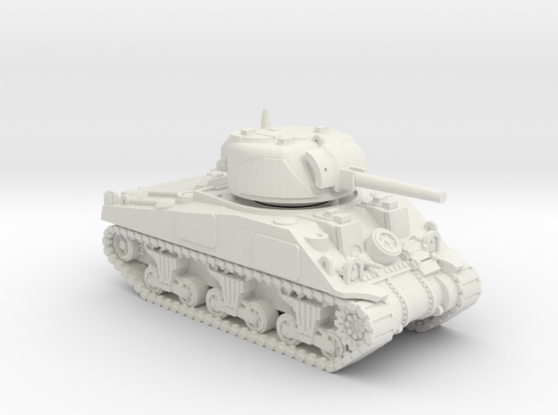 1/100 (15mm) M4 Sherman (F.O.W) Tank Two in White Natural Versatile Plastic