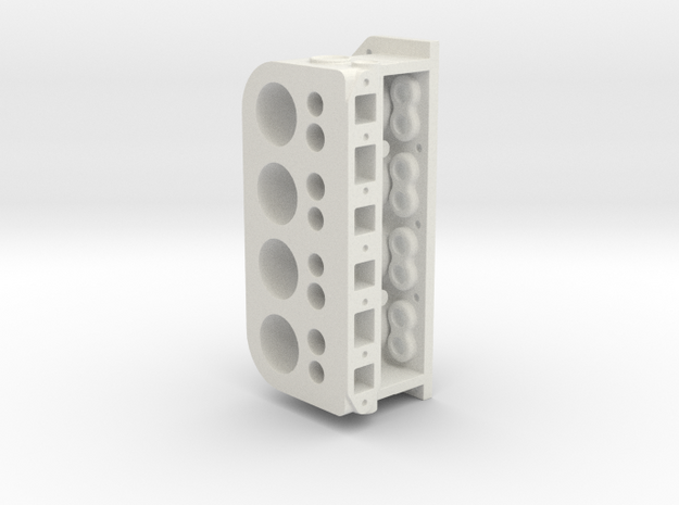 CylBlock in White Natural Versatile Plastic