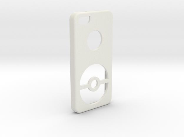 Iphone SE Pokeball Case in White Natural Versatile Plastic
