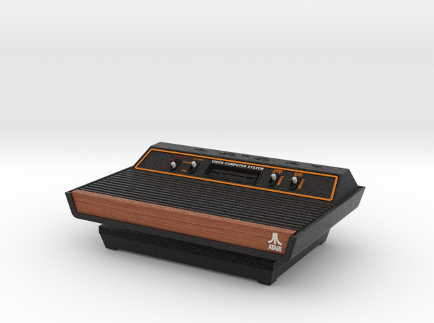 1:6 Atari 2600 (Wood Grain) in Full Color Sandstone