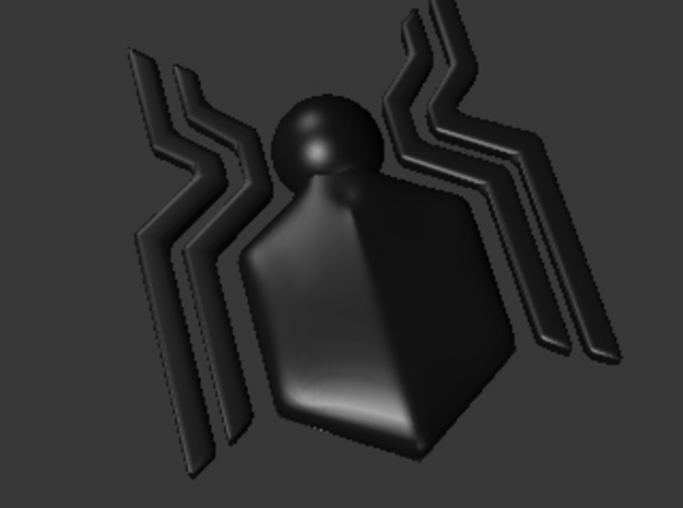 Spider-Man Homecoming Front Spider (120 mm) in Black Natural Versatile Plastic