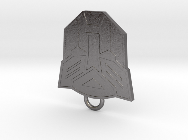 Autobot Fan Keychain in Polished Nickel Steel