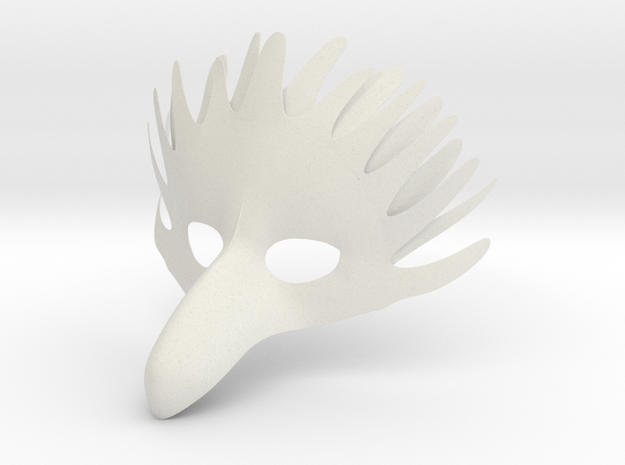Splicer Mask Bird ALT in White Natural Versatile Plastic