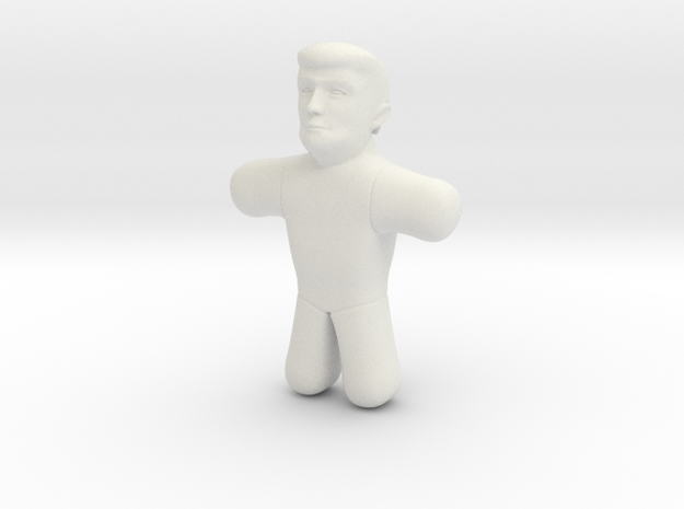 Trump Voodoo Doll - Small in White Natural Versatile Plastic