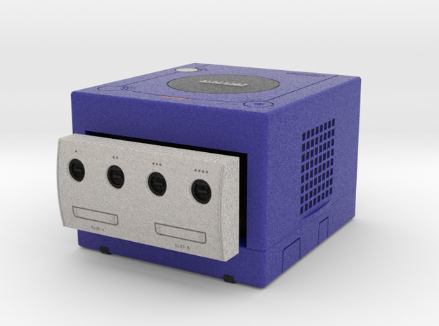 1:6 Nintendo Gamecube (Indigo Blue) in Full Color Sandstone