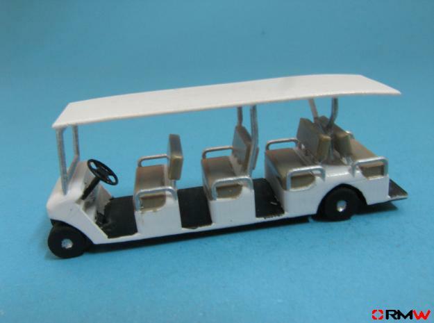 HO/1:87 Buggy 4 seating rows, kit in Gray Fine Detail Plastic