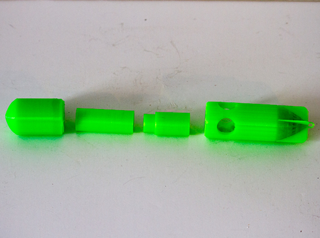 Dye Marker Bomb / Buoy  SAR3DP in Green Processed Versatile Plastic