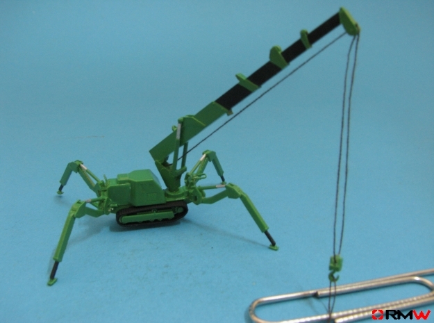 HO/1:87 Mini Crawler Crane Set C kit in Gray Fine Detail Plastic