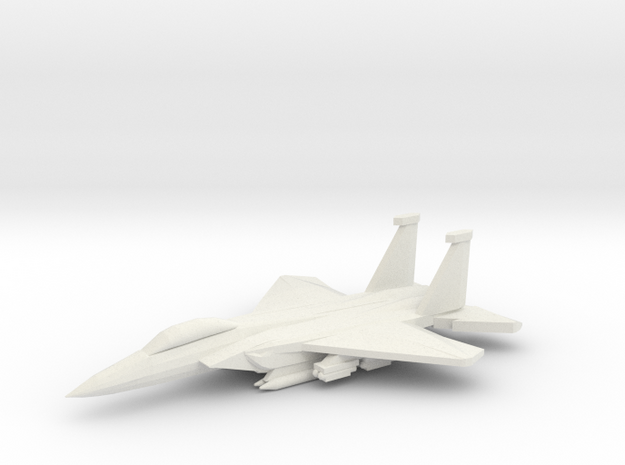 1/350 F-15E Advanced Strike Eagle in White Natural Versatile Plastic