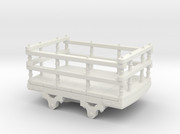 009 Dinorwic wooden slate wagon in White Natural Versatile Plastic