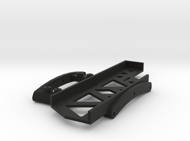 Long Servo/Battery Tray for SCX10 II in Black Natural Versatile Plastic
