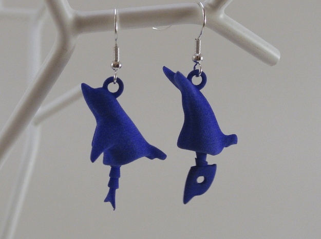Dolphin Seraphinianus - Earrings