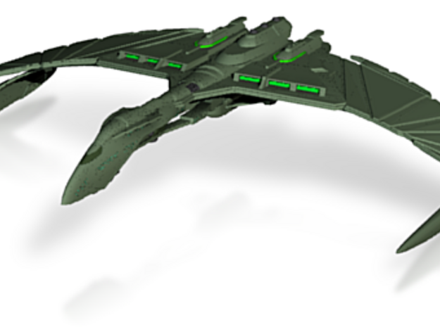 Valdore Class Romulan Warbird  6" wing to wing tip in Tan Fine Detail Plastic