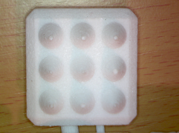 Spike Trap Plate in White Processed Versatile Plastic