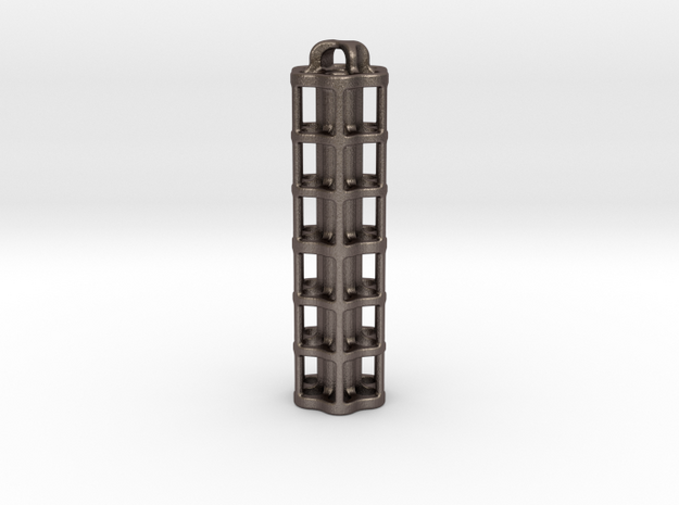 Tritium Lantern 5E (3x50mm/stacked 3x25mm Vials) in Polished Bronzed Silver Steel