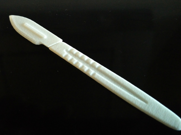 SCALPEL in White Processed Versatile Plastic