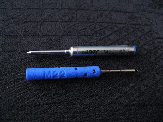 Adapter: Lamy M22 to Cross Matrix in Blue Processed Versatile Plastic