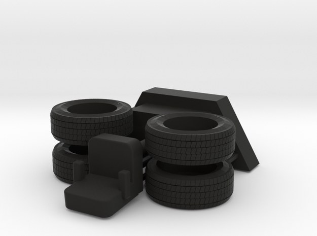 Cable Tensioner 1/24 ALL BLACK PARTS in Black Natural Versatile Plastic