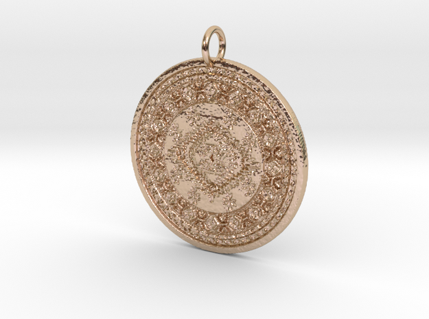 Meechie Pendant in 14k Rose Gold Plated Brass