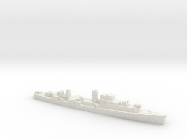Le Normand-class frigate, 1/1800 in White Natural Versatile Plastic