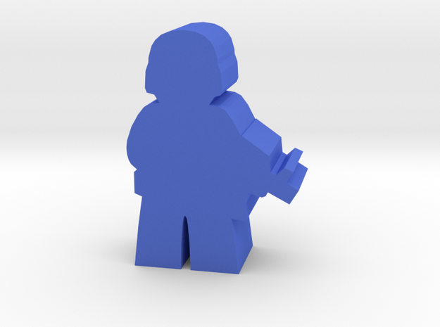 Game Piece, Blue Force Soldier in Blue Processed Versatile Plastic