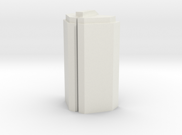 Custom Monopoly Hotel Version 2 (3cm tall) in White Natural Versatile Plastic
