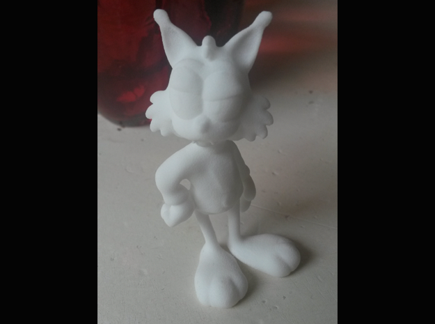 Bubsy 3D could've been a lot better! in White Natural Versatile Plastic