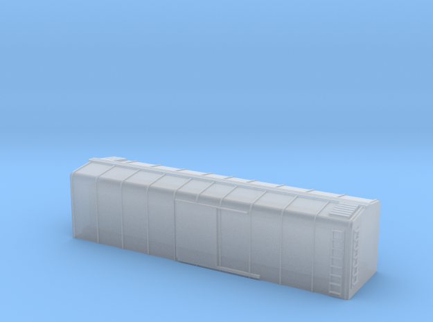 1/450 US 40ft Wagontop Boxcar body shell in Smooth Fine Detail Plastic