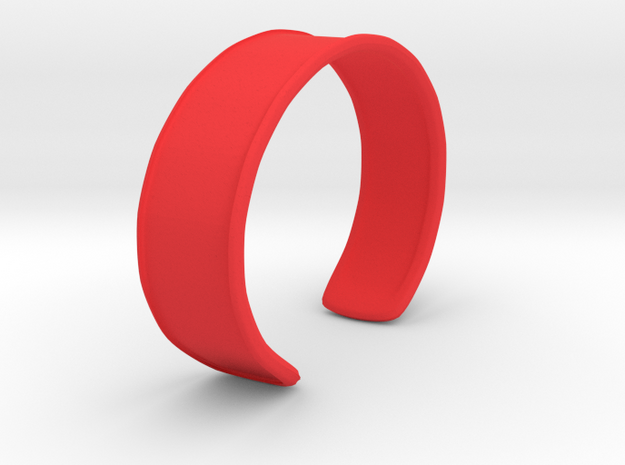 Cuff Bracelet in Red Processed Versatile Plastic
