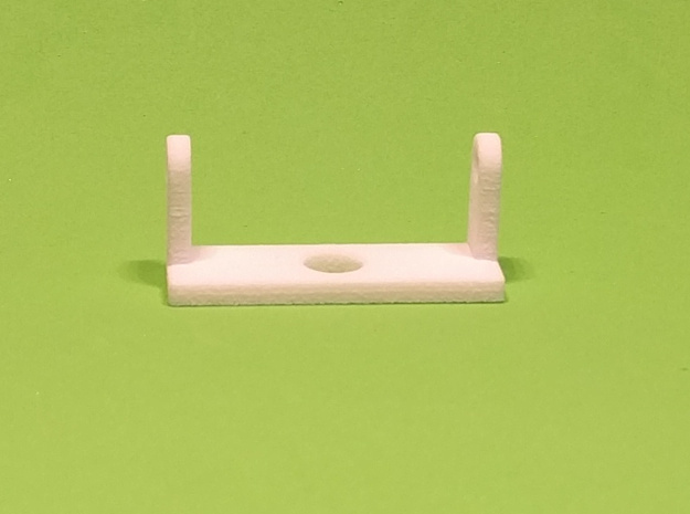 Rotating Bracket Adapter in White Natural Versatile Plastic