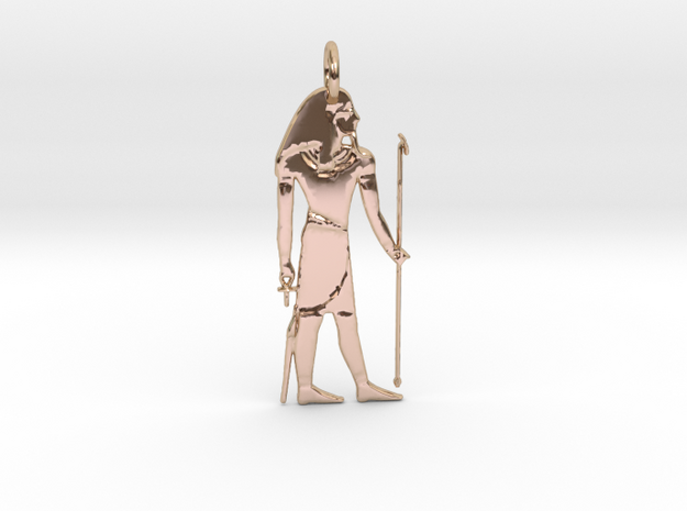 Atum Pendant in 14k Rose Gold Plated Brass