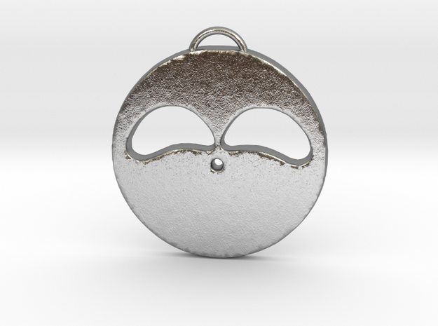 Hopeful Face in Natural Silver