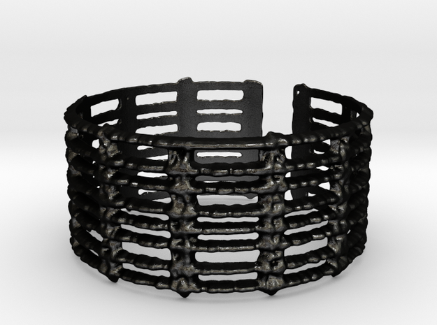 unraveled bracelet in Matte Black Steel